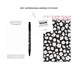 Cadeauset voor de juf met gepersonaliseerde sticker