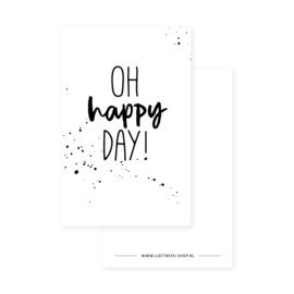 Minikaartje 85x55 • Oh happy day!