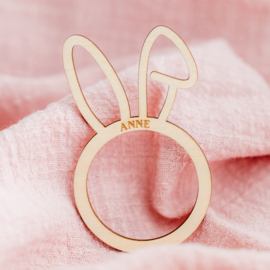 Gepersonaliseerde servetring • Pasen • Hangoortje