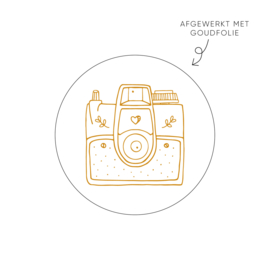 Sticker camera • ø40mm (10 stuks)