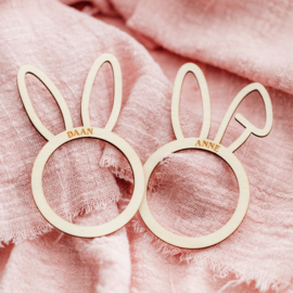 Gepersonaliseerde servetring • Pasen • Oortjes