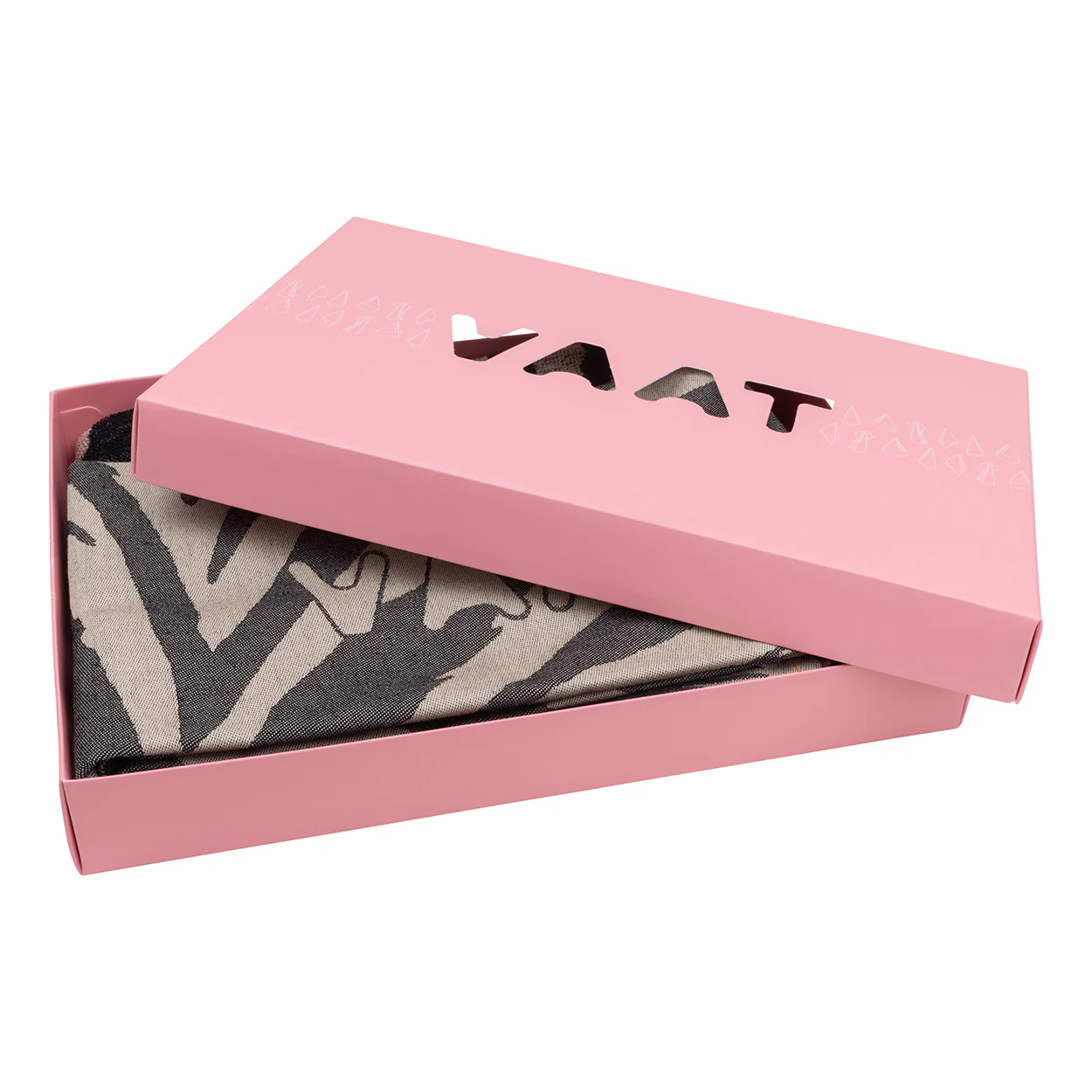 VAAT Amsterdam • Gift set | zwart-zand theedoek & handdoek 'zebra'