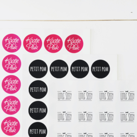 40mm rond gepersonaliseerde sticker • Eigen logo/ontwerp