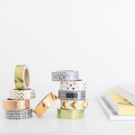 Masking tape • Goudfolie zigzag