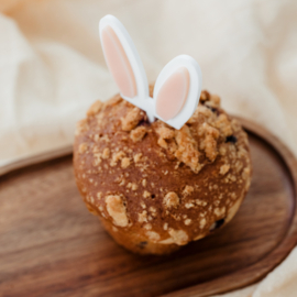 Cupcaketopper • Pasen • Topper konijnenoren