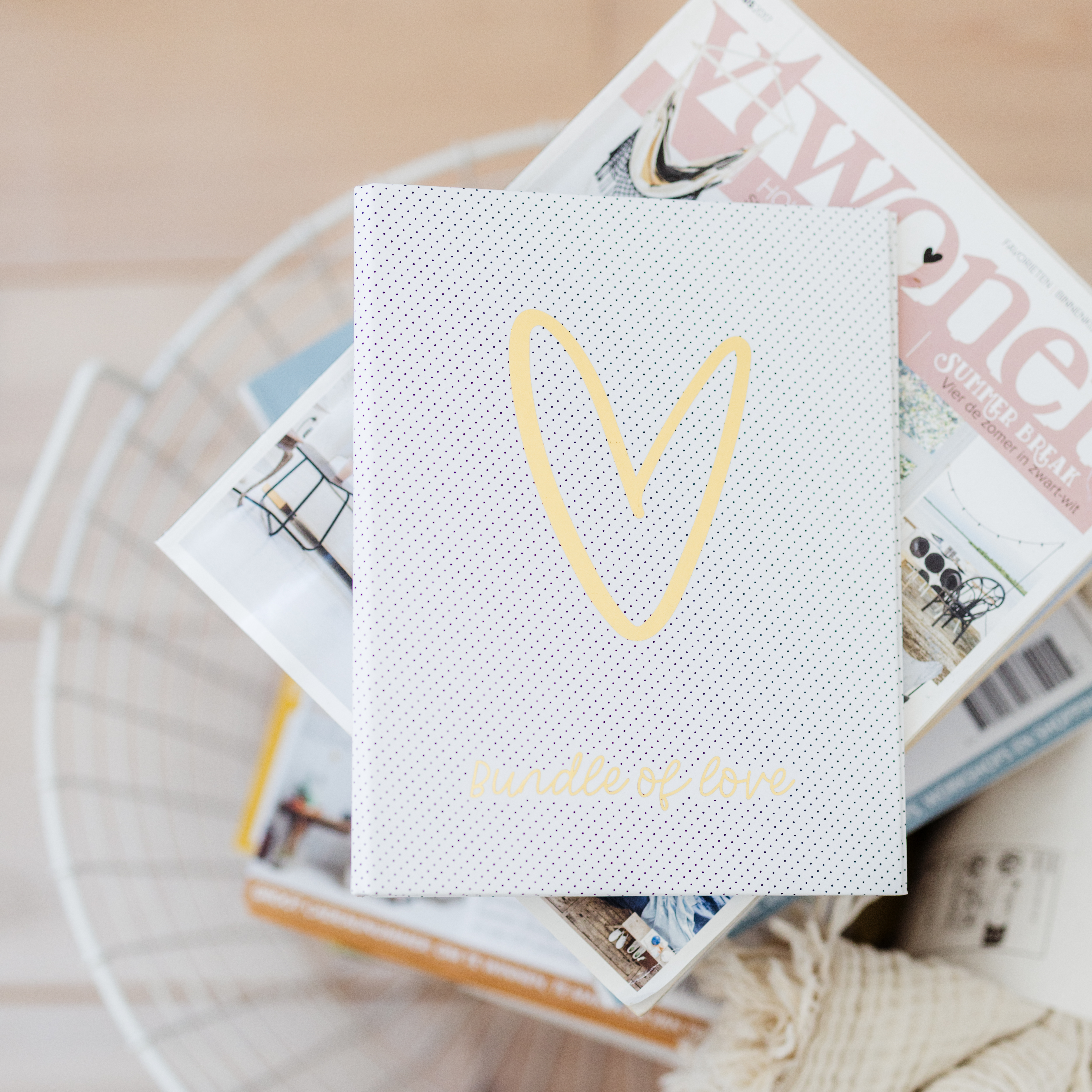 A5 Map • Bundle of love (goudfolie)