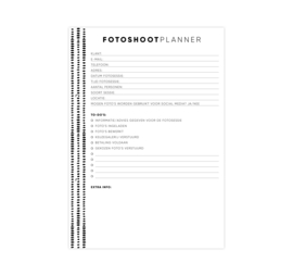 Planblok • Fotoshoot planner (50 vel, z/w)