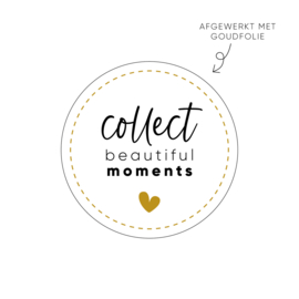 Sticker collect beautiful moments (2) • ø40mm (10 stuks)