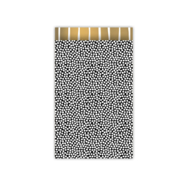 Zakjes zwart met witte stippen, gouden streep • 12x19 (5 stuks)