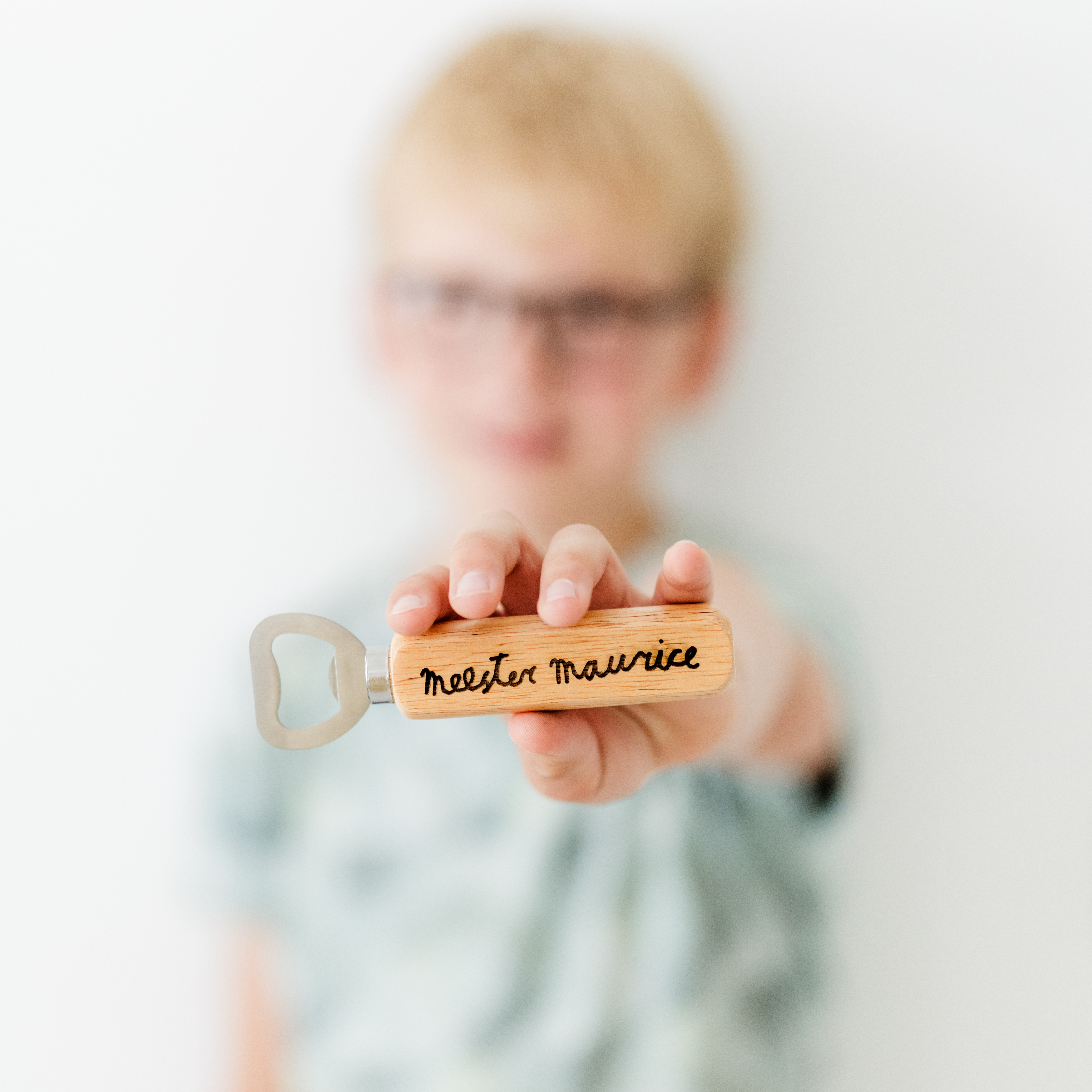 Gepersonaliseerde flesopener • Eigen gemaakte tekening of tekst