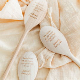 Pollepel • We hebben er iets moois van gebakken dit jaar! Bedankt lieve juf!