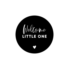 Stickervel Welcome little one • ø40mm (24 stickers)