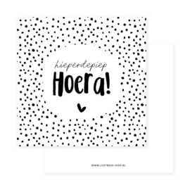 Minikaartje 85x85 • Hieperdepiep hoera!