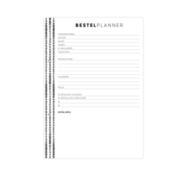 Planblok • Bestel planner (50 vel, z/w)