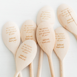 Pollepel • We hebben er iets moois van gebakken dit jaar! Bedankt lieve juf! • KNEUSJE