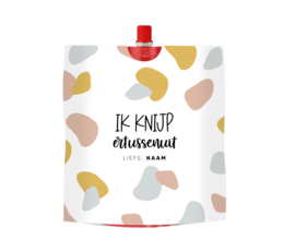 Knijpfruit wikkel printable | Ik knijp ertussenuit • Kleur