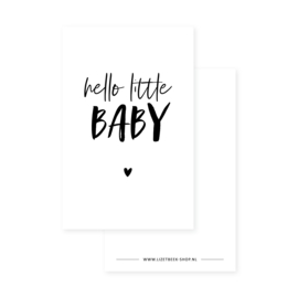 Minikaartje 85x55 • Hello little baby