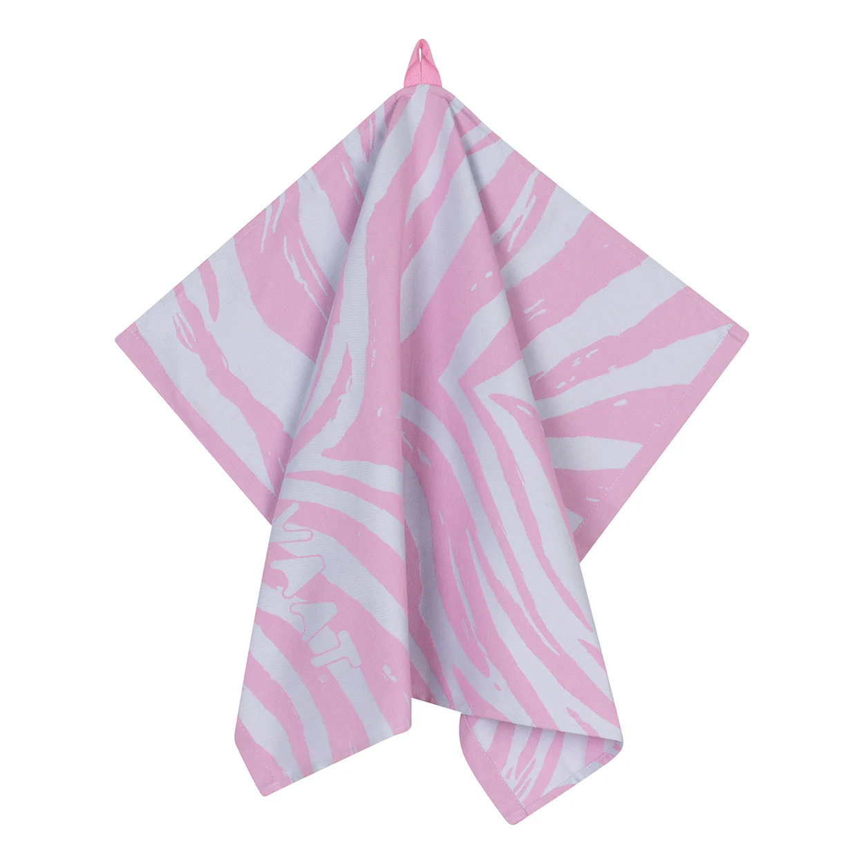 VAAT Amsterdam • Gift set | fuchsia-pastelblauw theedoek & handdoek 'zebra'