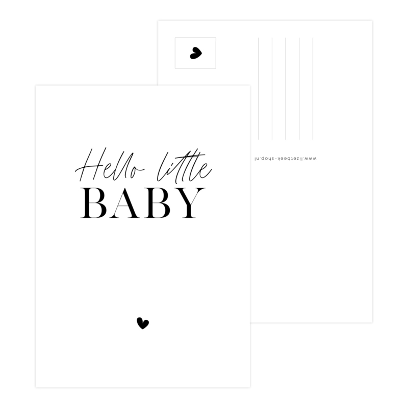A6 Kaart • Hello little baby