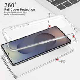 Galaxy S25 Ultra 360° Ultra Clear Hybrid PC + TPU Hoesje