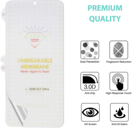 Galaxy S21 Ultra Premium 3D Curved Full Cover Folie Screen Protector