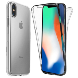 iPhone X / Xs 360° Full Cover Transparant TPU Hoesje