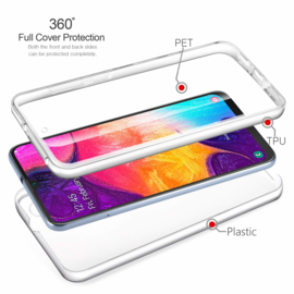 Galaxy A50 360° Ultra Clear Hybrid PC + TPU Hoesje
