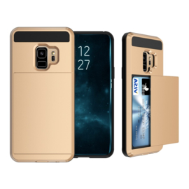 Galaxy S9 Plus Slide Armor Hoesje Met Pashouder