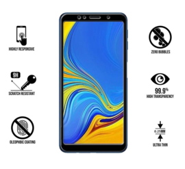 Galaxy A7 (2018) Full Cover Full Glue Tempered Glass Protector