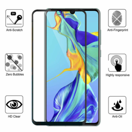 Huawei P30 Full Cover Full Glue Tempered Glass Protector