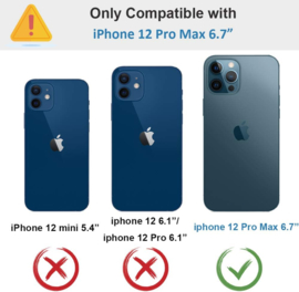 iPhone 12 Pro Max Transparant TPU Hoesje Met Card Slot - Pasjesvakje