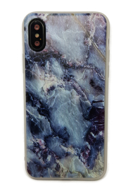 iPhone X / Xs Soft TPU Hoesje Marmer Design Dark & Wild