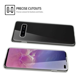 Galaxy S10 Plus 360° Full Cover Transparant TPU Hoesje
