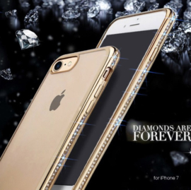 iPhone 7 / 8 / SE 2020 Bling Hoesje Met Bergkristallen Strass-Steentjes