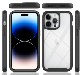iPhone 14 Pro Max 360° Full Protect Hoesje met Screenprotector Zwart