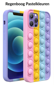 iPhone 7 / 8 / SE 2020-2022 Pop It Fidget Toy Hoesje Soft TPU