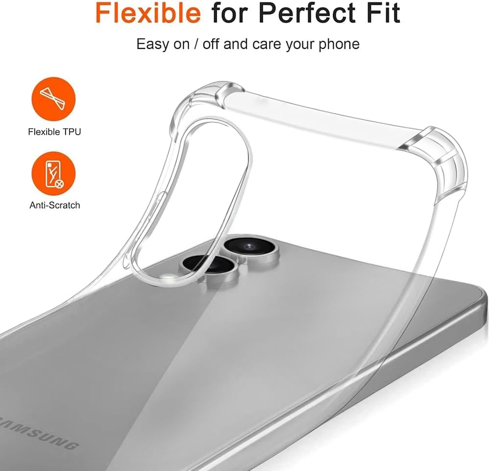 Galaxy S25 Edge Transparant Soft TPU Air Cushion Hoesje