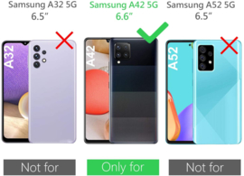 Galaxy A42 360° Ultra Clear Hybrid PC + TPU Hoesje