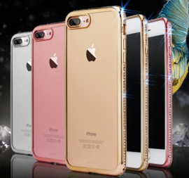 iPhone 7 Plus / 8 Plus Bling Hoesje Met Bergkristallen Strass-Steentjes