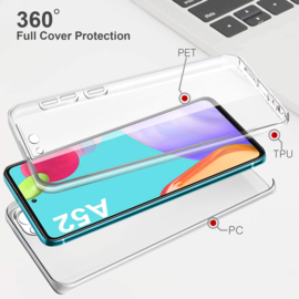 Galaxy A52 / A52s 360° Ultra Clear Hybrid PC + TPU Hoesje