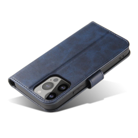Galaxy S24 PU-Leren Bookcase Portemonnee Hoesje Blauw