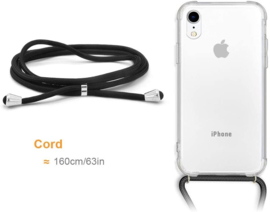 iPhone Xr Crossbody Transparant TPU Hoesje met Koord