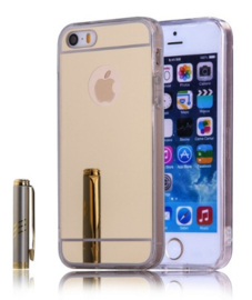 iPhone 5 / 5S / SE TPU Bling Spiegel Hoesje