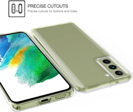 Galaxy S21 FE 360° Ultra Clear Hybrid PC + TPU Hoesje