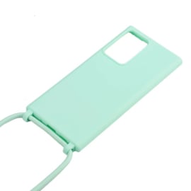 Galaxy Note 10 Plus Crossbody TPU Hoesje met Koord Mint