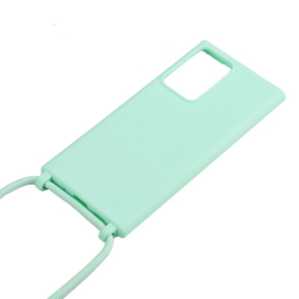 Galaxy Note 10 Plus Crossbody TPU Hoesje met Koord Mint