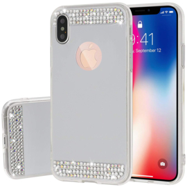 iPhone X / Xs Bling Spiegel Hoesje Met Strass-Steentjes