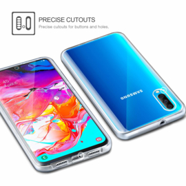 Galaxy A70 360° Ultra Clear Hybrid PC + TPU Hoesje