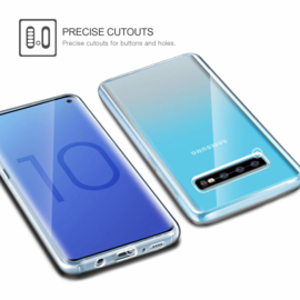 Galaxy S10 360° Ultra Clear Hybrid PC + TPU Hoesje