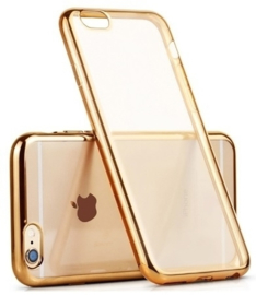 iPhone 6 / 6S Soft TPU Hoesje Met Coating Goud / Zilver / Grijs